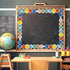 Whaline 32.8ft Cartoon Outer Space Bulletin Board Borders Die-Cut Rolled Trim for Classroom Office Chalkboard Decoration