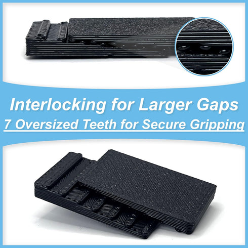 Generic Multi-Pack (12) Value Wedge Interlocking Table Shims Heavy-Duty ABS, High-Weight Support Level Furniture