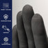 Adenna PHM912 Phantom 6 Mil Powder-Free Latex Gloves, Medical Grade, Black, Small, Box of 100