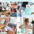 JADENS Mini Sticker Printer, Bluetooth Thermal Pocket Printer for iPhone, Green, Inkless for Children's Gifts & Study