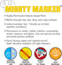 PM-19 3.2mm 4.8mm 13ml 6 6 pack Industrial Paint Marker, Xylene-Based, Permanent & Quick-Dry, Bullet / Chisel Dual Tip
