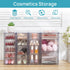 Vtopmart Acrylic Organizer with 16 Drawers, 4 Set Clear Makeup Organizer, Dustproof Storage for Office Supplies