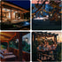 Bulb Livinlarge Hanging Pendant Lights,Metal Solar Outdoor Chandelier,Solar Hanging Lights with Warm White LED