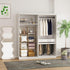 8 Closet 24.8" 12.4" 48.4" UWCS3008R C&AHOME Wire Cube Storage, - Cube Organizer Metal C Grids, Modular Shelves Units