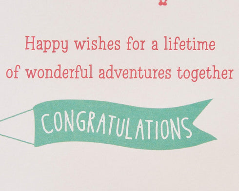 Papyrus Wonderful Adventures Wedding Card