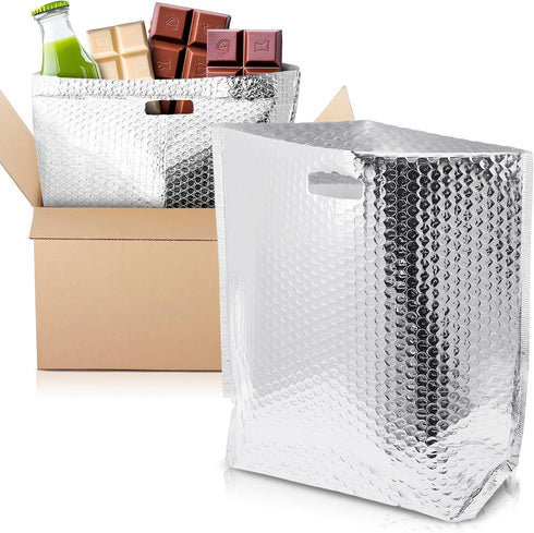 APQ Insulated Foil Bag with Handles, 8 x 8 x 8 Inches.