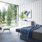 LXCREAT Removable Wallpaper Blue/White Stripes, Peel and Stick Vinyl for Home Renovation 17.71 in X 118 in