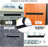 16 Feet Length 0.75 Inch Width Hook and Loop with Strong Self Adhesive Tape Strip - Black