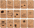 feela 30 Pack Kraft Notebooks, 15 Designs A6 Cute Mini Pocket Notebooks, Lined Motivation Small Journal, 4.1 x 5.8 in