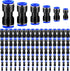 120 Pcs Straight Push Connectors - 4 6 8 10 12 mm Air Hose Fittings Quick Release Pneumatic Connectors