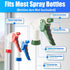 3 Pack. 22 Oz Leak Proof, High Capacity Spray Heads ONLY Fits Bottles (NOT Incl). Clear, Heavy Duty Plastic Sprayers