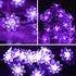 50 ITICdecor Solar Flower String Lights Outdoor Waterproof LED Upgraded Flower Fairy Light for Garden Fence Patio Yard