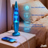 Ports,16" JAMBO Beautiful Liquid Lamp with USB Motion Light with Blue Liquid White Wax, Relaxing Nightlight, Mood Light