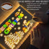 LED Note Board with Colors - Acrylic Dry Erase Board with Light, Glowing Message Marker Board for Kids with Stand