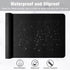 Hsurbtra Desk Pad - 30" x 14" PU Leather Mat, XL Extended Mouse Pad, Waterproof Non-Slip for Office Home, Black