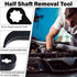 Sixzoo 1/2" 1/2 Pry Bar Wrench Adapter Head for Drives, Horn Type Half Shaft Removal Tool, Heavy-Duty Crowbar Adapter