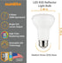 Sunlite 81393 LED 90 CRI R20 Recessed Light Bulb, 8 Watts (50W=), 525 Lumens, Dimmable, Medium Base (E26), Wide 110 Beam Angle, Energy Star, UL Listed, Title-20 Compliant, 5000K Daylight, 1 Count by Sunlite