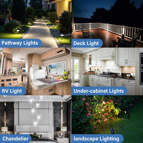 G4 Bulb, 10 Pack 12V Bulbs, 20W-30W T3 G4 Bulb, 6000K, 2.5W 250LM G4 TJOY Led Landscape Light Replacement Halogen