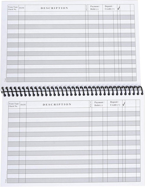 The Superior Register - Simple Account Tracker, Big Checkbook Register, 1 Pack, Purple