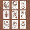 12X8 inches Wall Stencils for Painting - Reusable Star Moon Tile Stencil for Concrete Floor, Patio & Furniture