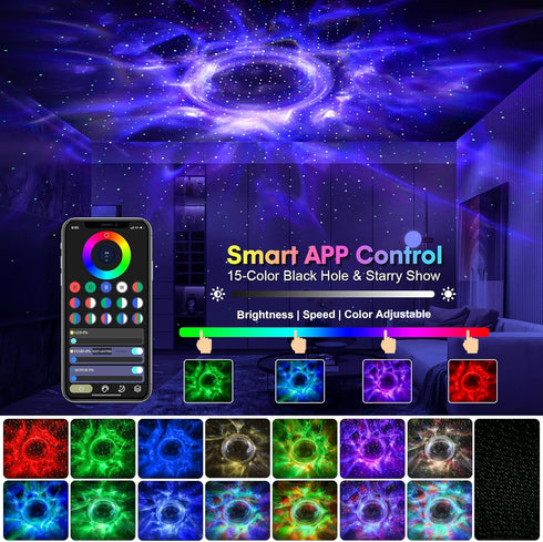 Robot Galaxy Lights Projector, APP Control Star Projector Nebula Light with Remote - Galaxy Star Night Light