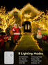 66FT 200 8 LED Christmas Tree Lights, Twinkle Fairy Lights String with Flashing Modes String Lights for Indoor Bedroom