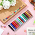 Kosiz 100 Pieces Plastic Beadable Pens - Black Ink Ballpoint Pens with 100 Refills for DIY Gifts for Kids and Students