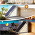 IP65 3000K 6 Pack Solar Step Light Outdoor Stair Lights, Deck Lights Outdoor Powered Waterproof, Warm White Solar