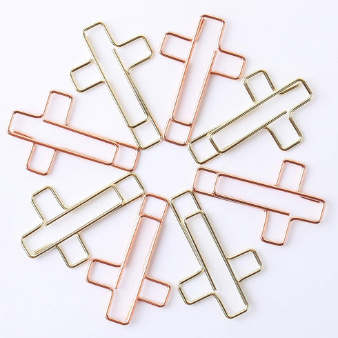 Mr. Pen - Cross Paper Clips, 35 Pack (Gold and Rose Gold Color), Bible Paper Clips, Journaling Supplies for Christian