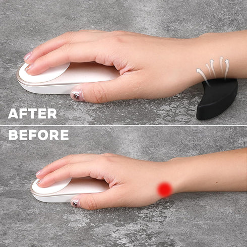 YBEATY 2 Pcs Ergonomic Mouse Wrist Rest Support Palm Rest Pad Carpal Tunnel Support Release Pressure on Hands Glid