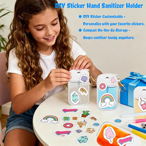 MEMOVAN Hand Sanitizer Spray Case Holder Compatible with Touchland Protective Silicone Case with Keyring Mist Hand
