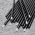 20 Pack M10 12 Inches (30cm) Noamus Matte Black Threaded Extension Rod, Chandelier Hanging Rods for Pendant Light