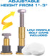 Danco 10879 All-in-One Toilet Installation Kit with Perfect Seal Wax Ring & Zero Cut Bolts, 1-Pack, Blue and Gray