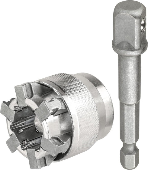 YAKAMOZ Adjustable Universal Socket Wrench Grip Adapter 10-19mm for Hex Head Nuts and Bolts Driver Tool