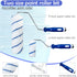 Dekonmon 16PCS, 9&4 Inch 2-4FT 4 Paint Roller Kit Paint Roller with Adjustable Stainless Steel Extension Pole