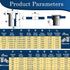 Vifmy Kit(300 M3 M4 M5 M6 M8 M10 M12#8-32#10-24 1/4"-20 5/16"-18 3/8"-16 304 Set Metric & SAE Rivet Nut Assortment