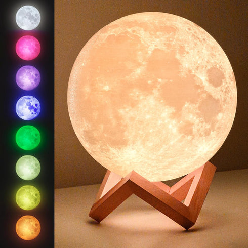 Mind-Glowing Moon Lamp - 3D Moon Night Light for Kids Bedroom -