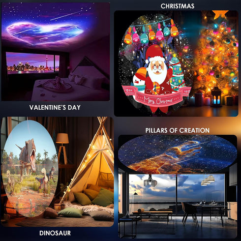 13 Galaxy Projector Pro for Bedroom, Planetarium Star Projector, Starry Sky Night Light with Film Discs, Solar System