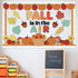 Fall Bulletin Board Decorations Set with Pumpkin Classroom Decors Autumn Maple Leaves for Thanksgiving
