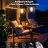 4 (2) Battery Operated Hanging Outdoor Chandelier, Battery Operated Gazebo Pendant Light Outdoor Waterproof, No Wiring