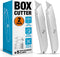INTERNET'S BEST Premium Utility Knife Set - Retractable Box Cutter with Metal Handle & Extra Blades