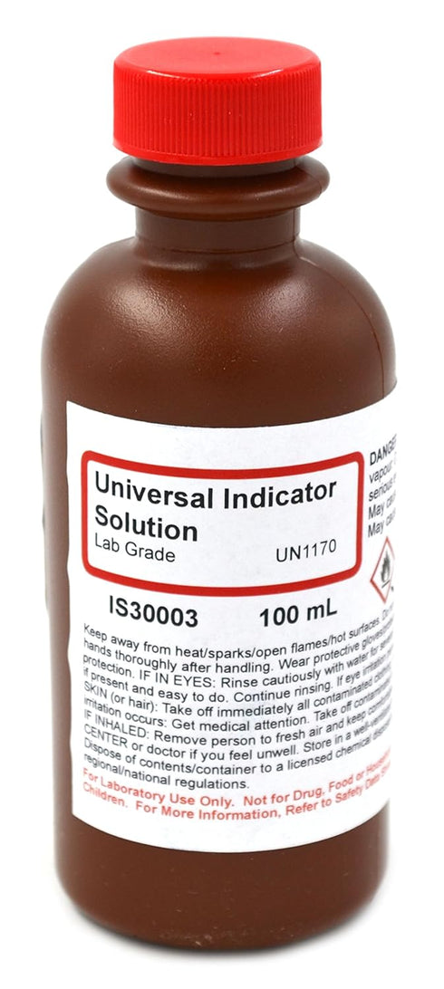 Innovating Science Lab-Grade Universal Indicator Solution, 100mL, The Curated Chemical Collection