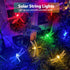 OZS 2PK 40LED 50FT 8 Dragonfly Solar Lights Outdoor Waterproof, Multicolor Solar Fairy Lights with Lighting Modes