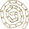 Aspen Creative Warm Brass, 21120-13-1, Steel 3 Feet Heavy Duty Chain for Hanging Fixture/Swag