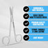 Boujee Trends 13cm Suture Stitch Scissors with Crescent Delicate Hook Surgical Nursing Medical Scissors Perfect