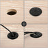 HYCC 2 Inch Desk Grommet Black, Flexible Cable Hole Cover for Cables - 5 Pack