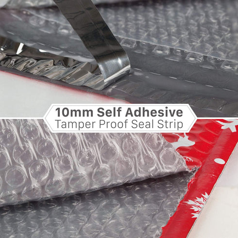 Fosmon #0 Christmas Poly Bubble Mailer 6.5 x 10 inches (5 Pack) - Lightweight Water/Dust/Shock/Tear Resistant Padded
