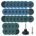 32 Piece 2-Inch Flap Discs Set with 1/4 Shank Holder, T27 Zirconia Grinding Wheels for Die Grinder