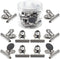 Magnetic Clips 2 Inch, Heavy Duty Metal Clips for Refrigerator, 10 Pack Strong Magnet Clips for Fridge, Whiteboard,