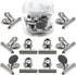 Magnetic Clips 2 Inch, Heavy Duty Metal Clips for Refrigerator, 10 Pack Strong Magnet Clips for Fridge, Whiteboard,